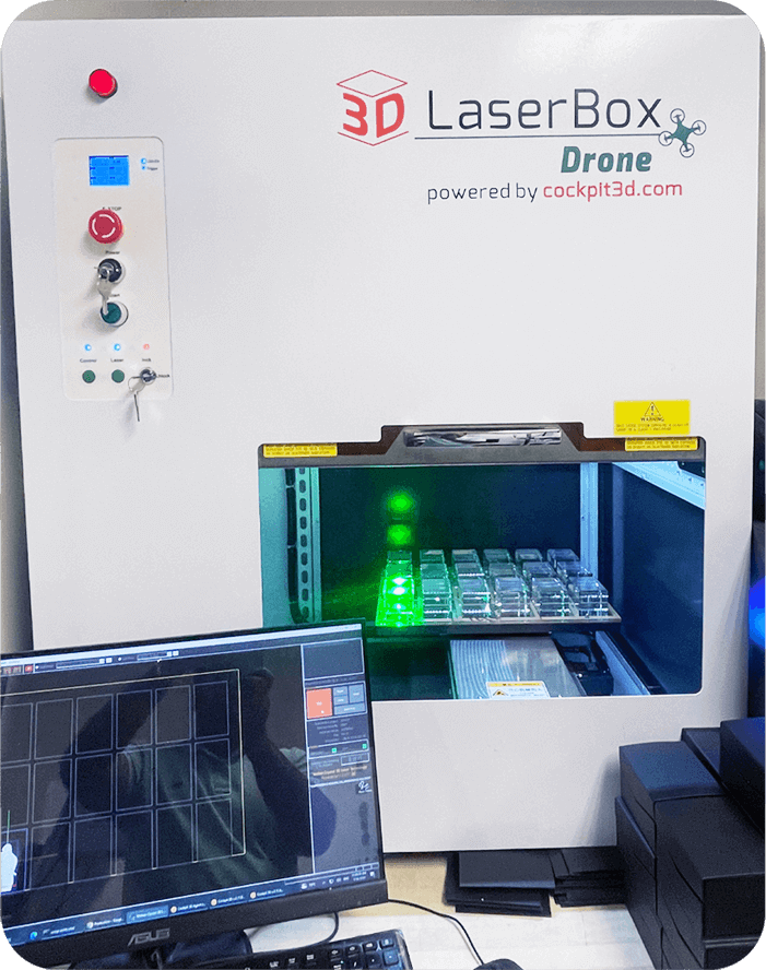 3d laser box drone