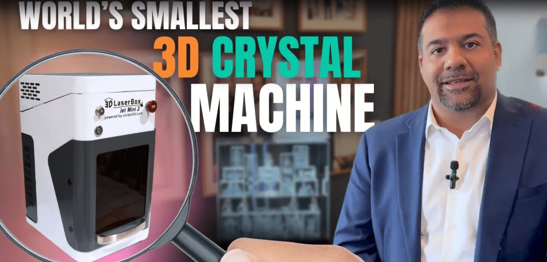 world's small 3d crystal machine